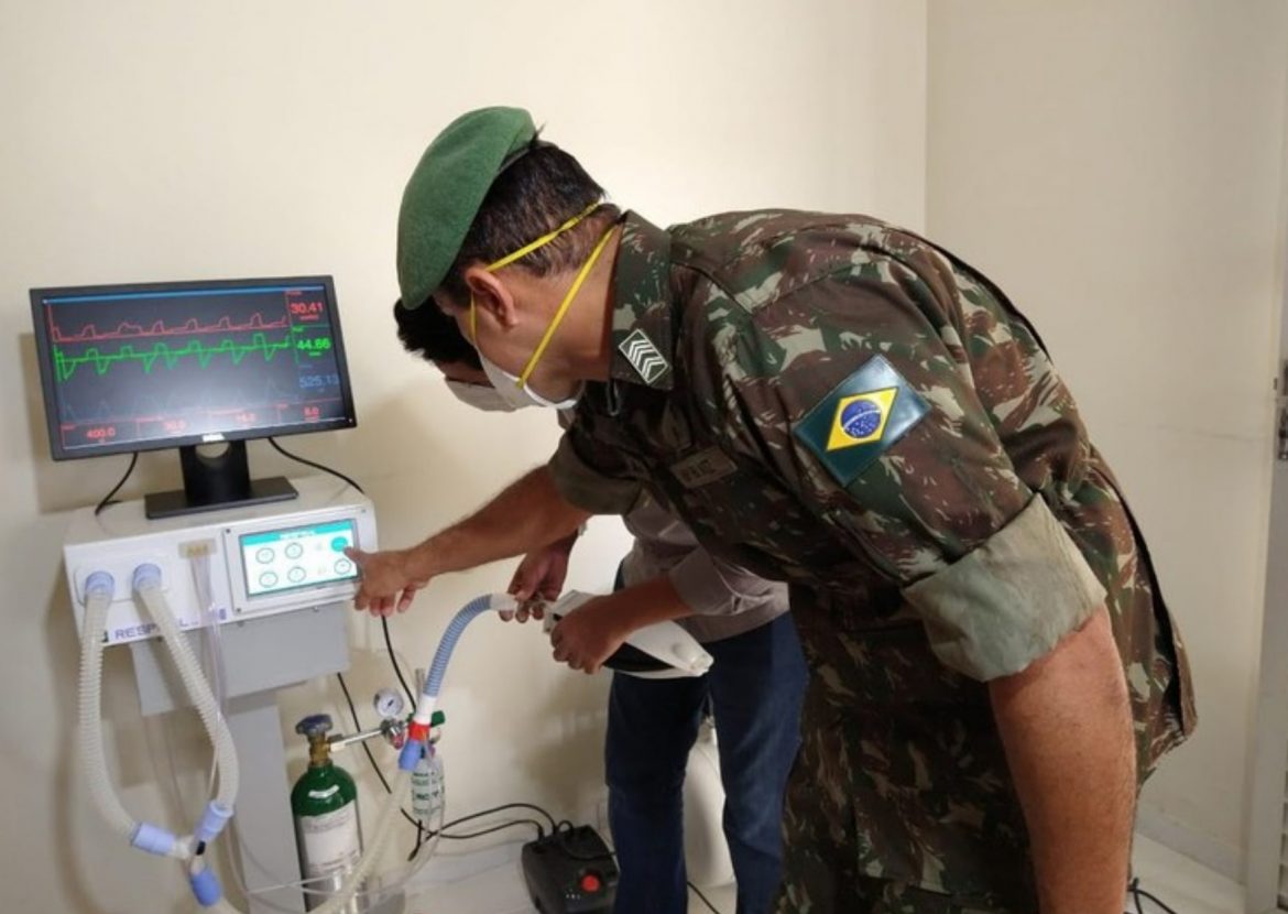Respirador de baixo custo do Exército Brasileiro está pronto e será doado