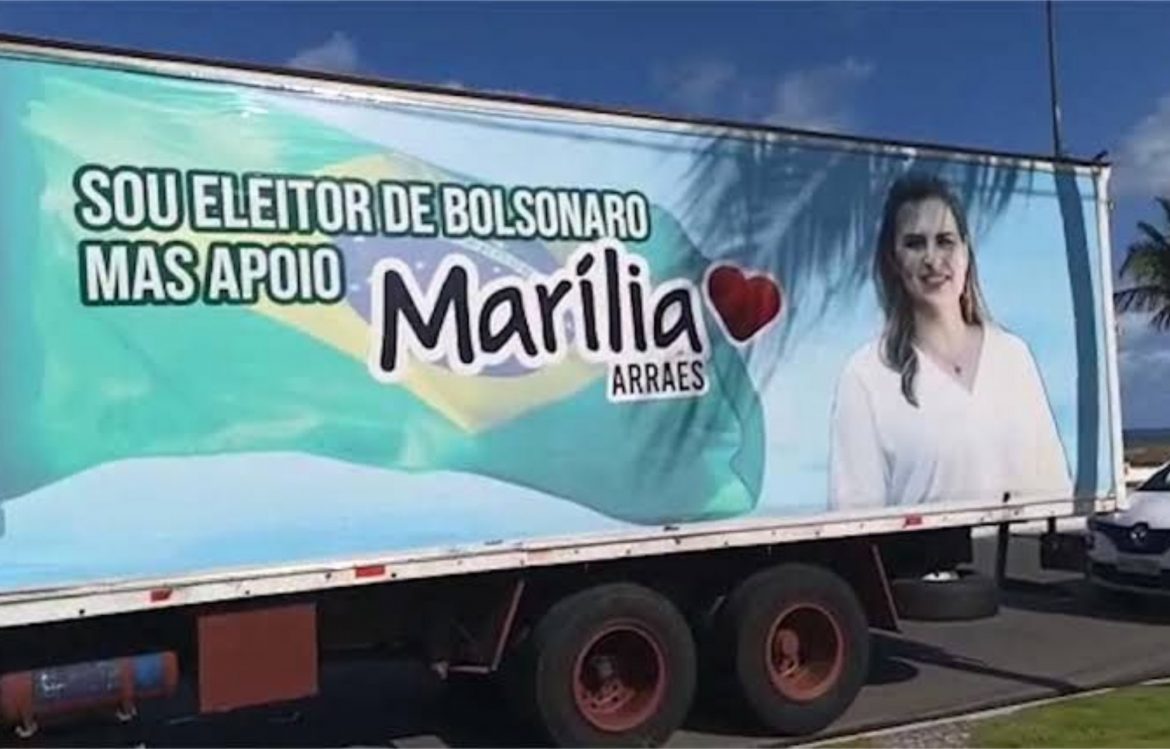 Justiça determina retirada de propaganda que associa Marília Arraes a Bolsonaro