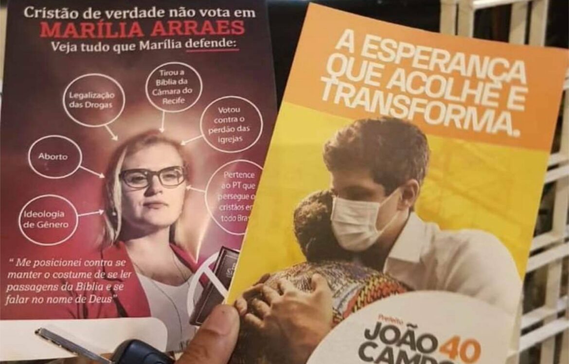 Campanha de Marília pede anulação da chapa de João Campos por panfletos apócrifos