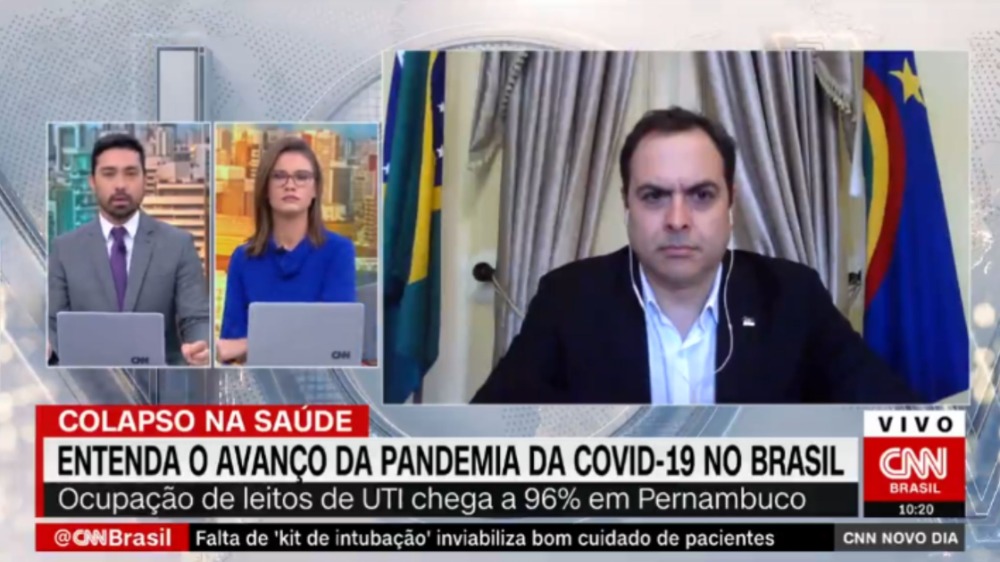 Paulo Câmara crítica atuação de Bolsonaro na pandemia