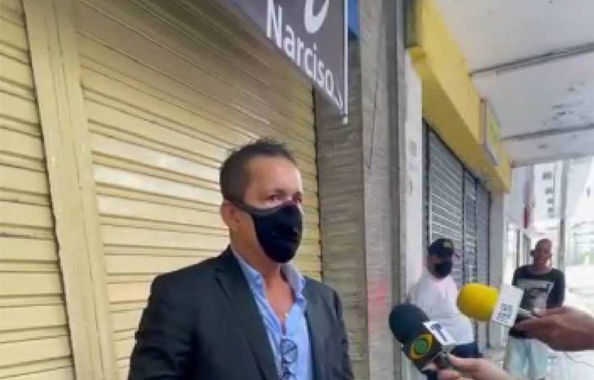 Vídeo: dono da Narciso Enxovais se revolta com quarentena em Pernambuco