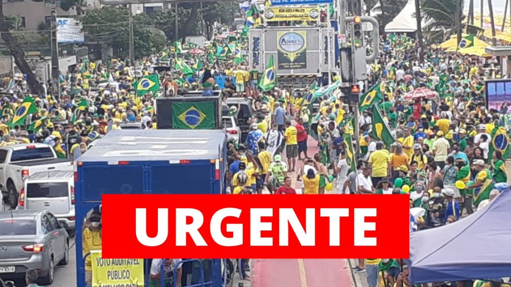 Manifestação do Voto Impresso tem forte adesão no Recife nesse domingo