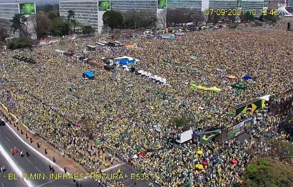 Vídeo: Manifestação em Brasília teve expressiva participação de apoiadores de Bolsonaro