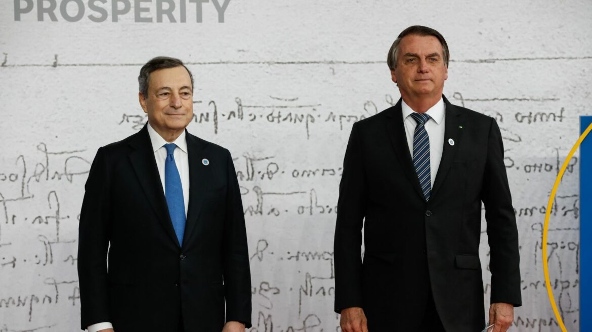 Bolsonaro é recebido em Roma pelo primeiro-ministro italiano