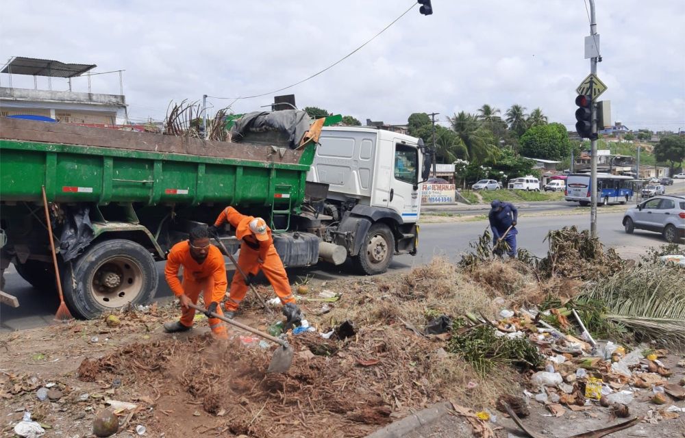 Prefeitura de Olinda inicia ação de limpeza na PE-15