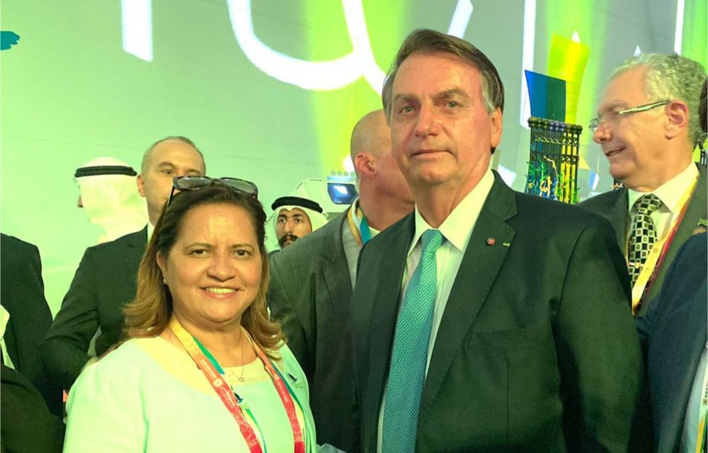 Bolsonaro e primeira-dama visitam estande de Porto de Galinhas na EXPODUBAI