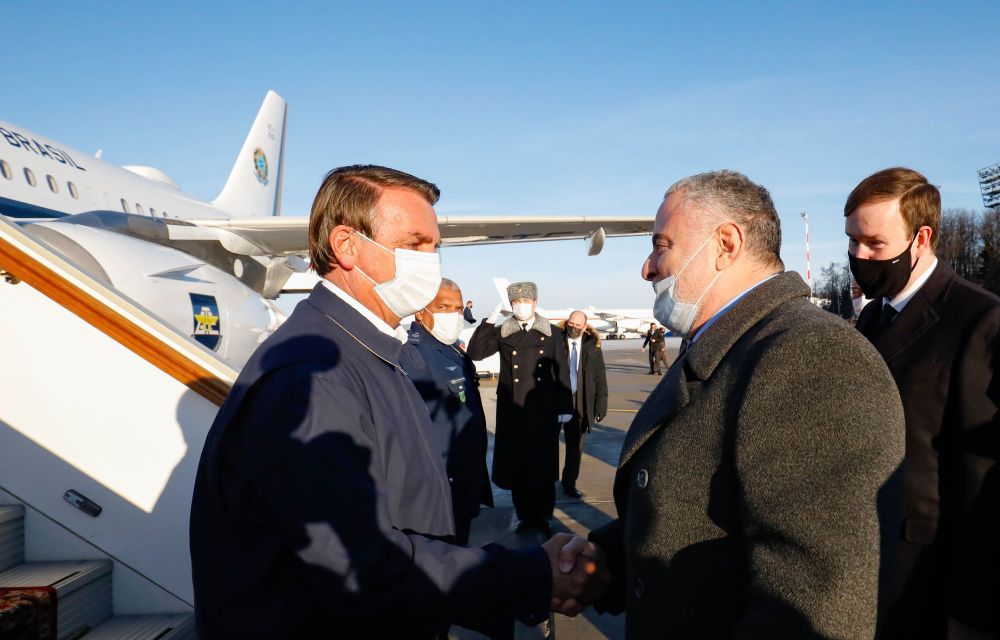 Presidente Jair Bolsonaro desembarca na Rússia