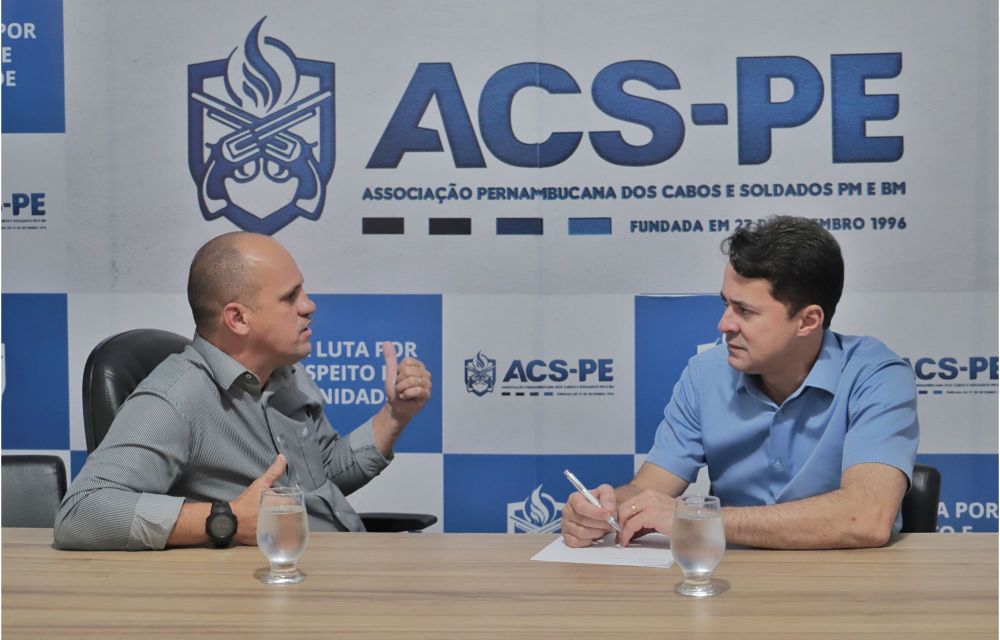 Anderson e Gilson defendem valorização das forças de segurança em visita à Associação de Cabos e Soldados de Pernambuco