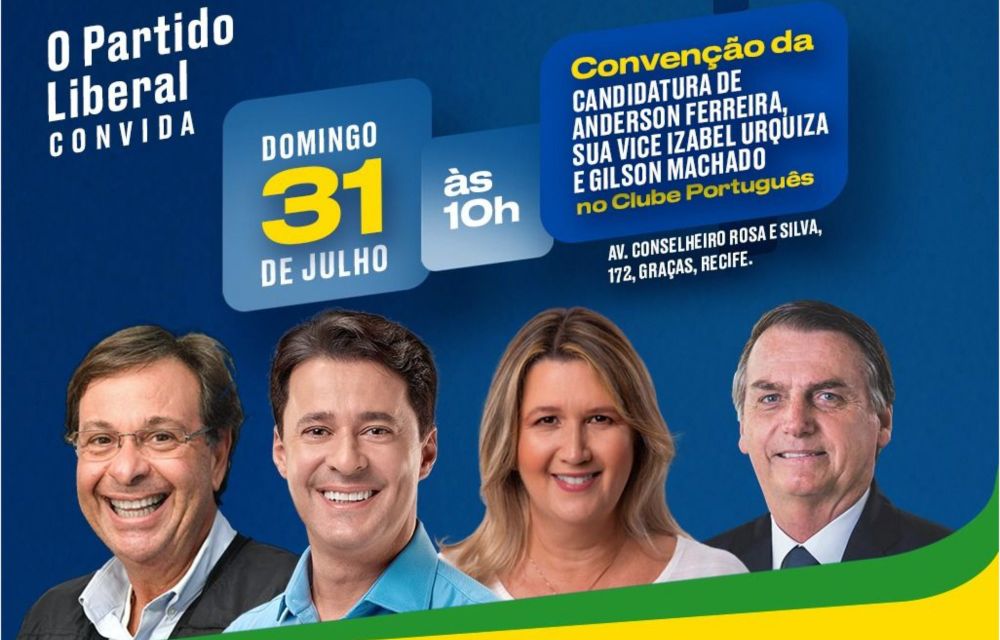 Anderson, Gilson e Izabel convocam população para a convenção do PL em Pernambuco