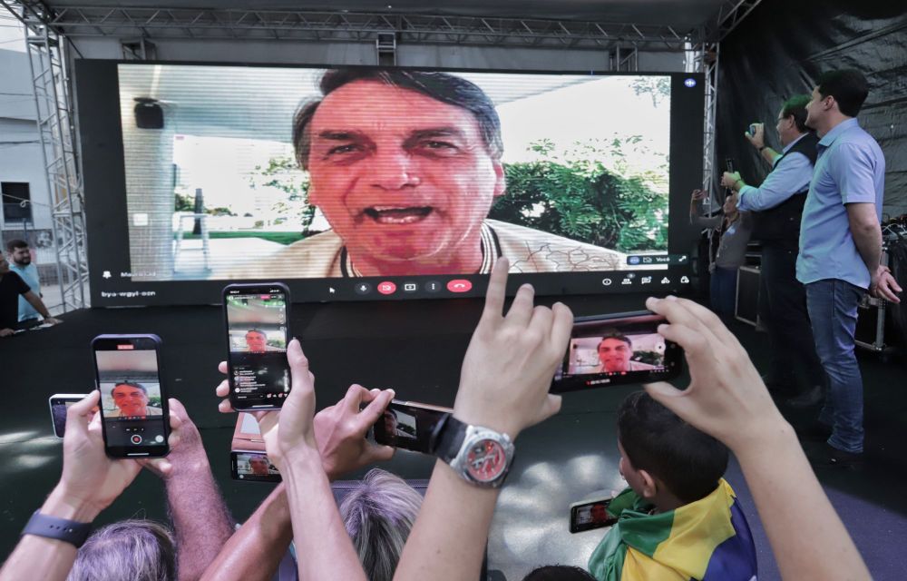 Bolsonaro faz participação online em evento de Anderson e Gilson no Recife