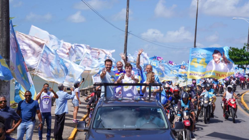 No Dia Independência, Miguel mobiliza grande motociata em Olinda: “vamos libertar Pernambuco”