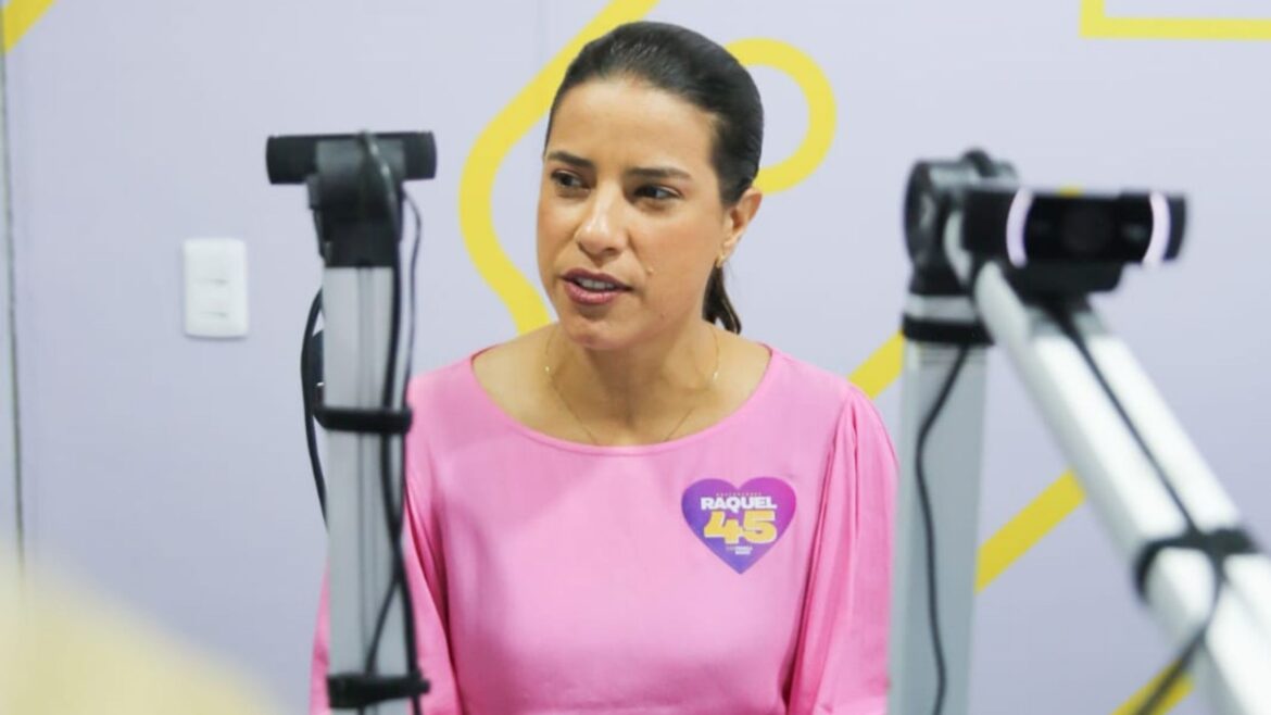 “Pernambuco não tem dono”, diz Raquel Lyra em sabatina em programa de rádio