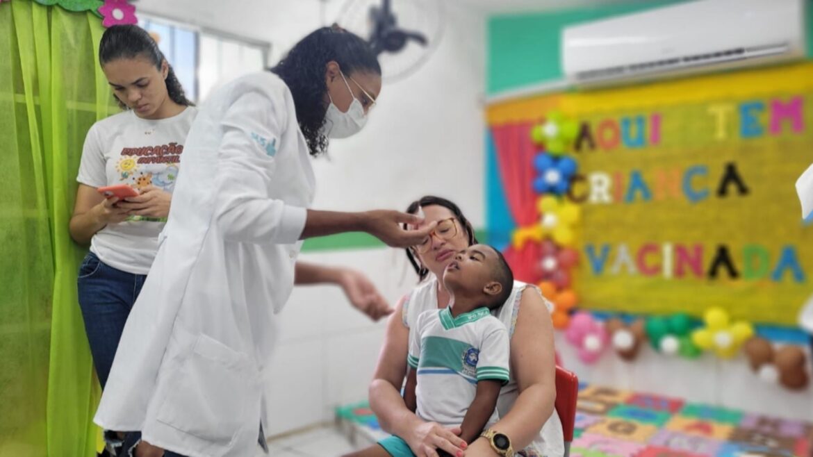 Ipojuca é o primeiro município da RMR a atingir mais de 100% da vacinação contra Pólio