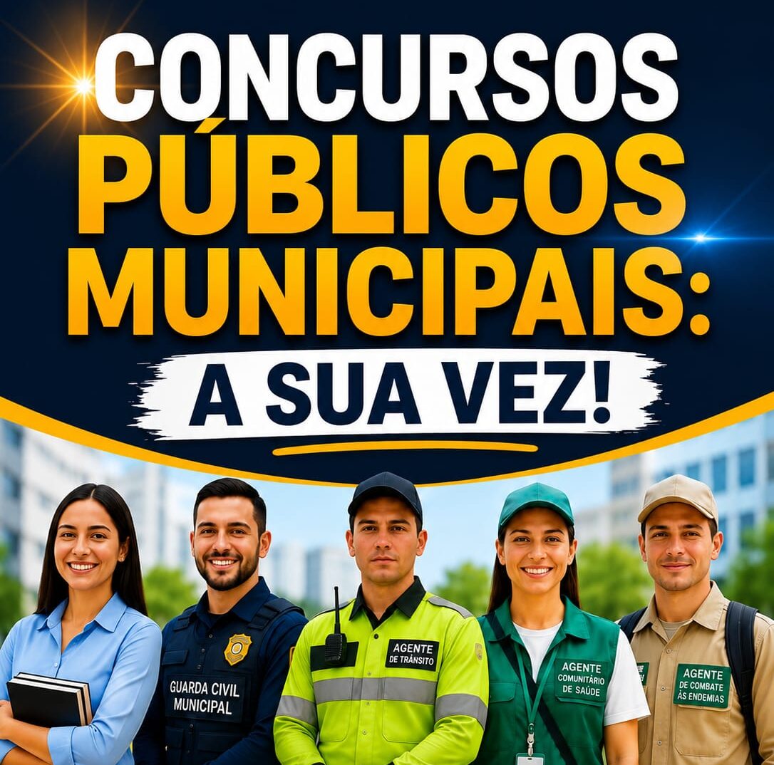 Concursos Públicos Municipais: a sua vez!